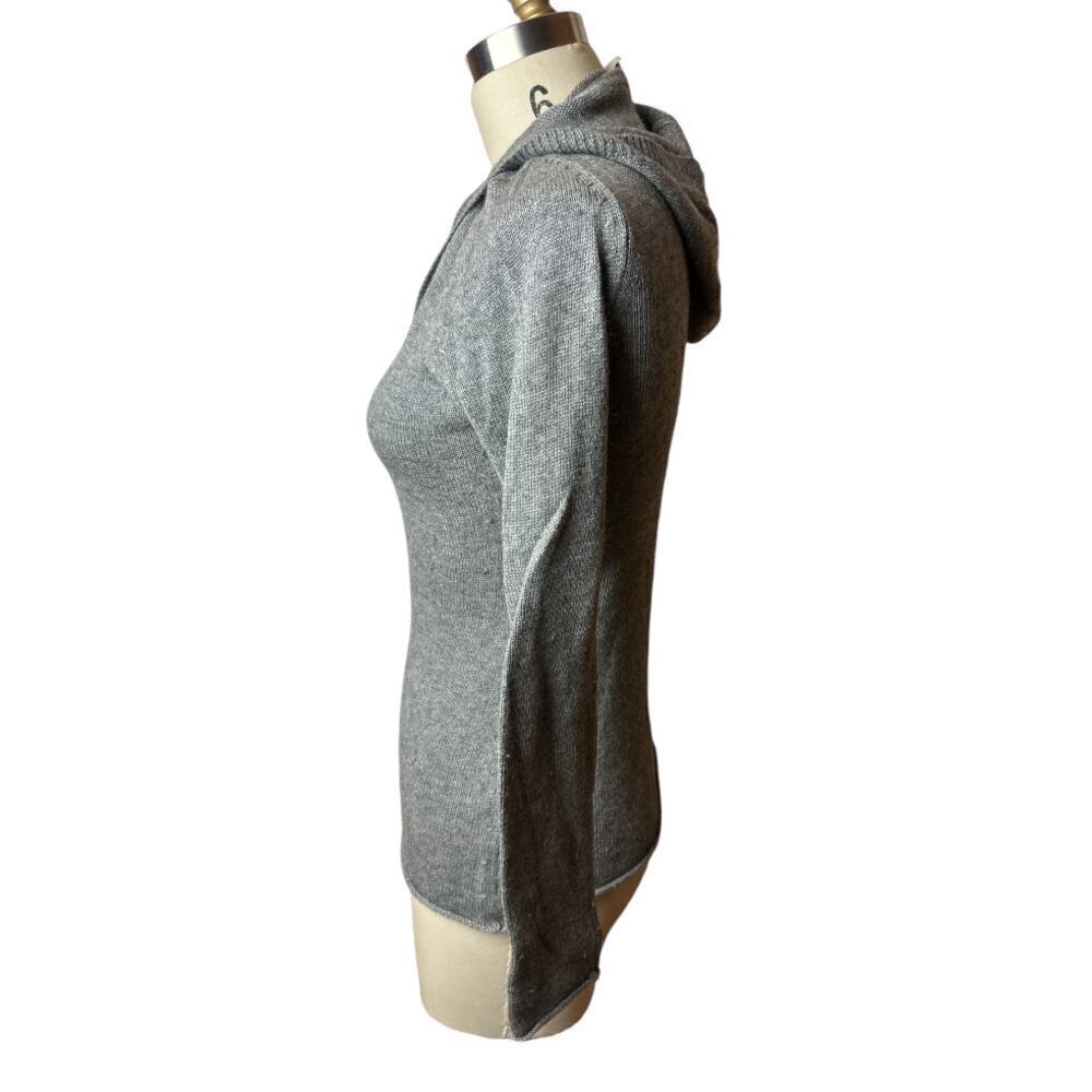 J. Crew Factory Grey Long Sleeve Hooded Sweater Women's Size XS - Picture 2 of 5